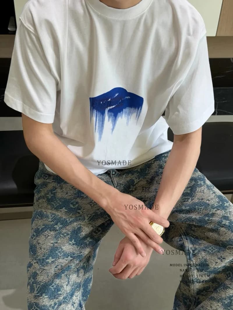 보세 파리 아트프린트 루즈핏 라운드넥 반팔 티셔츠 10