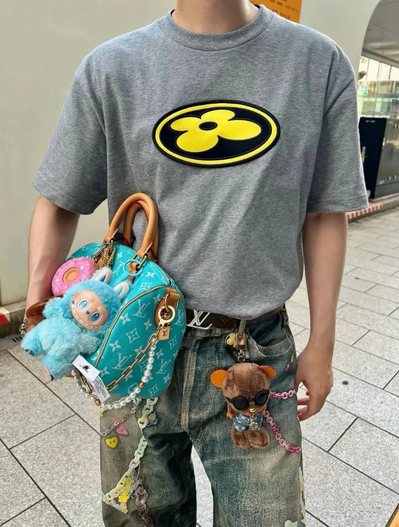 루이비통 플라워 로고 자수 헤비 루즈핏 라운드넥 티셔츠 10
