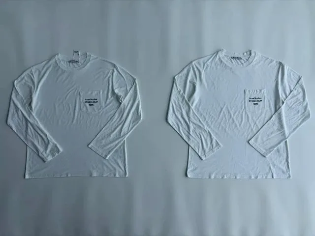 아크네 스튜디오 1996 클래식 포켓 프린트 워시드 긴팔티 7