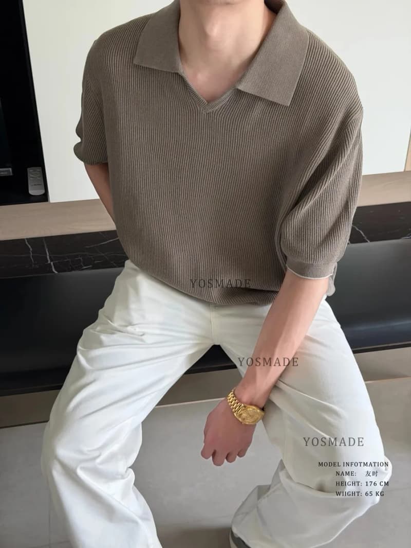 브루넬로 쿠치넬리 시걸카라 니트 카라 폴로 (콤드코튼) 15