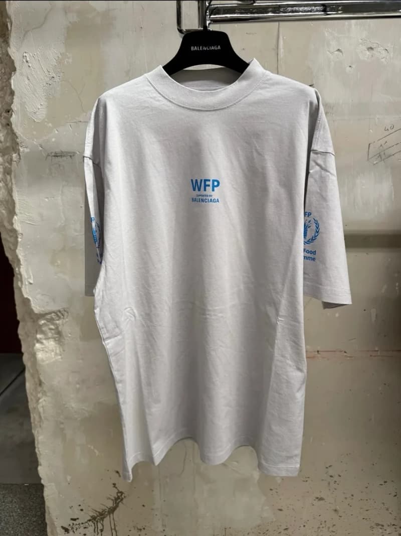 발렌시아가 WFP 월드푸드프로그램 반팔 티셔츠 (투톤) 상세 1