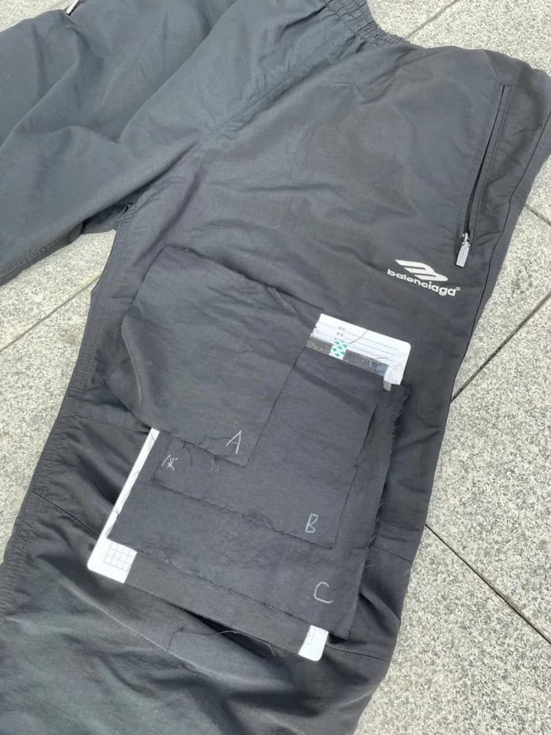 발렌시아가 3B 아이콘 자수 이중원단 루즈핏 스키 팬츠 7
