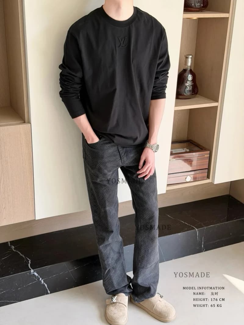 루이비통 LV 홈 엠보싱 로고 긴팔 티셔츠 7