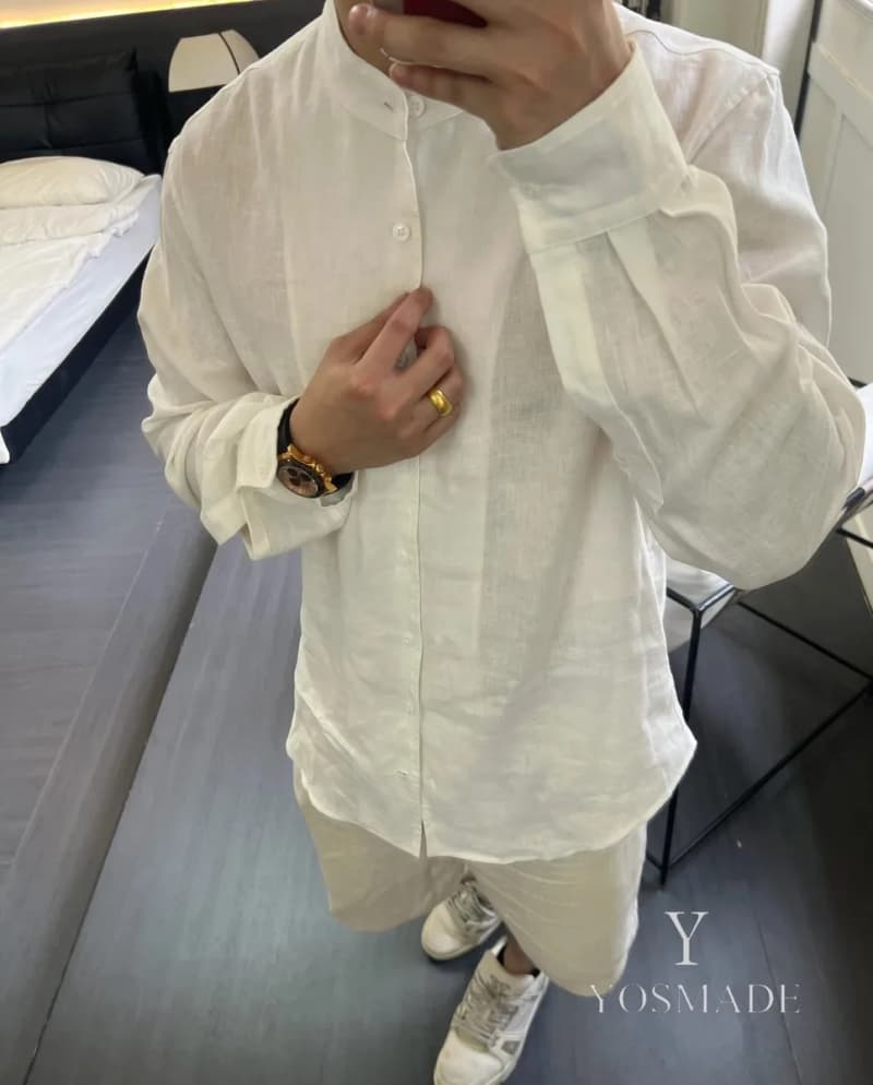 로로피아나 젠틀맨 스타일 카라리스 린넨 셔츠 18