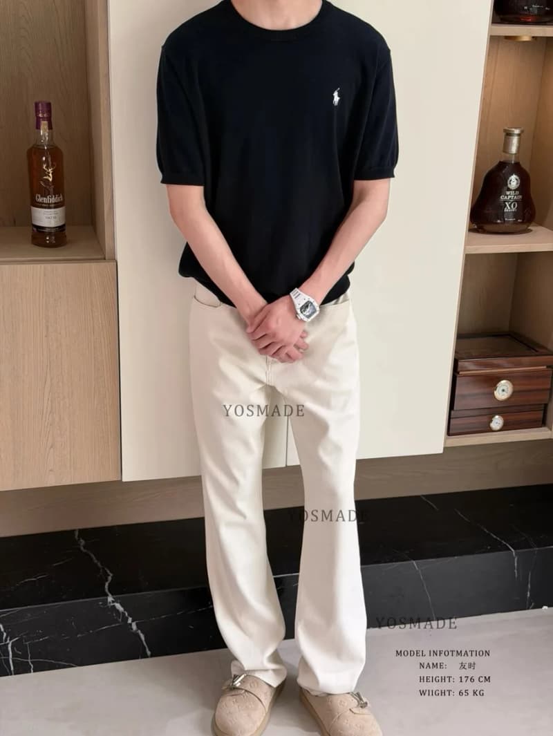 폴로 랄프로렌 씬 베이직 니트 반팔 크루넥 티셔츠 14