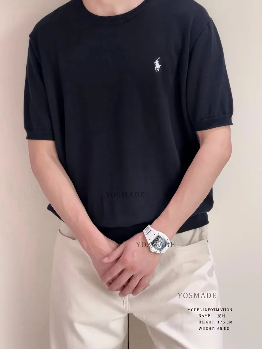 폴로 랄프로렌 씬 베이직 니트 반팔 크루넥 티셔츠 15