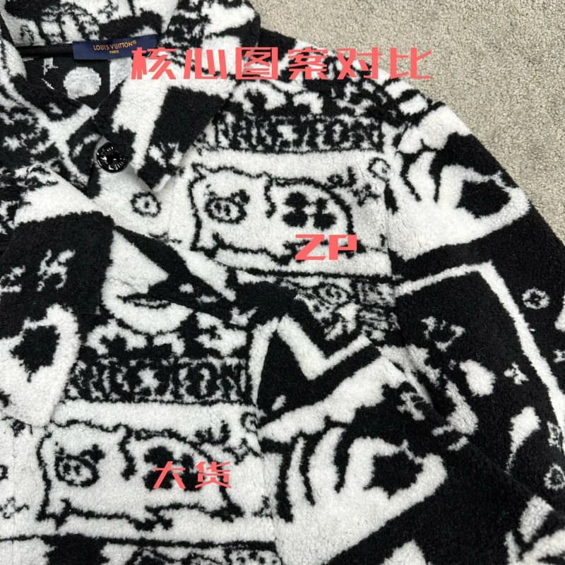 루이비통 블랙 화이트 피기 카툰 자켓 (양모/나일론) 20