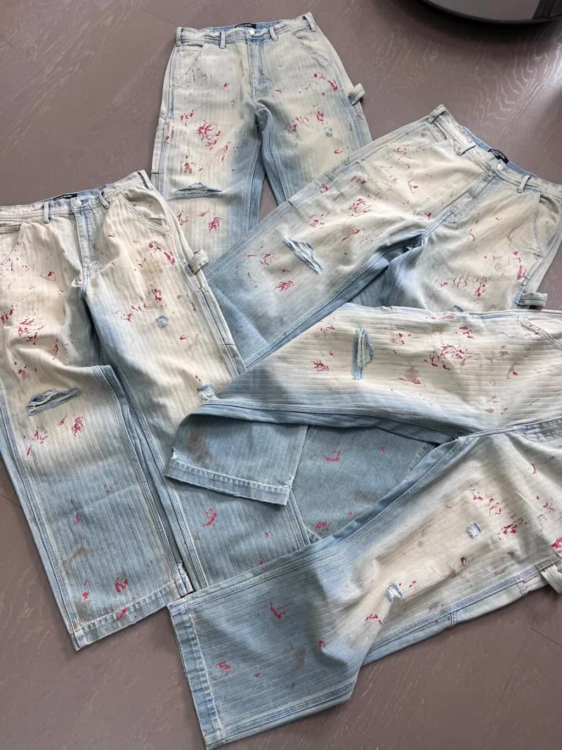 앙팡리쉬데프리메 블러드 스테인 워크팬츠 3