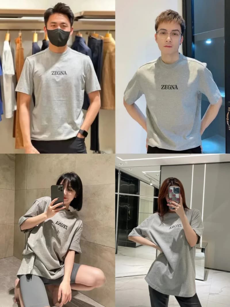 제냐 클래식 그레이 반팔 티셔츠 5