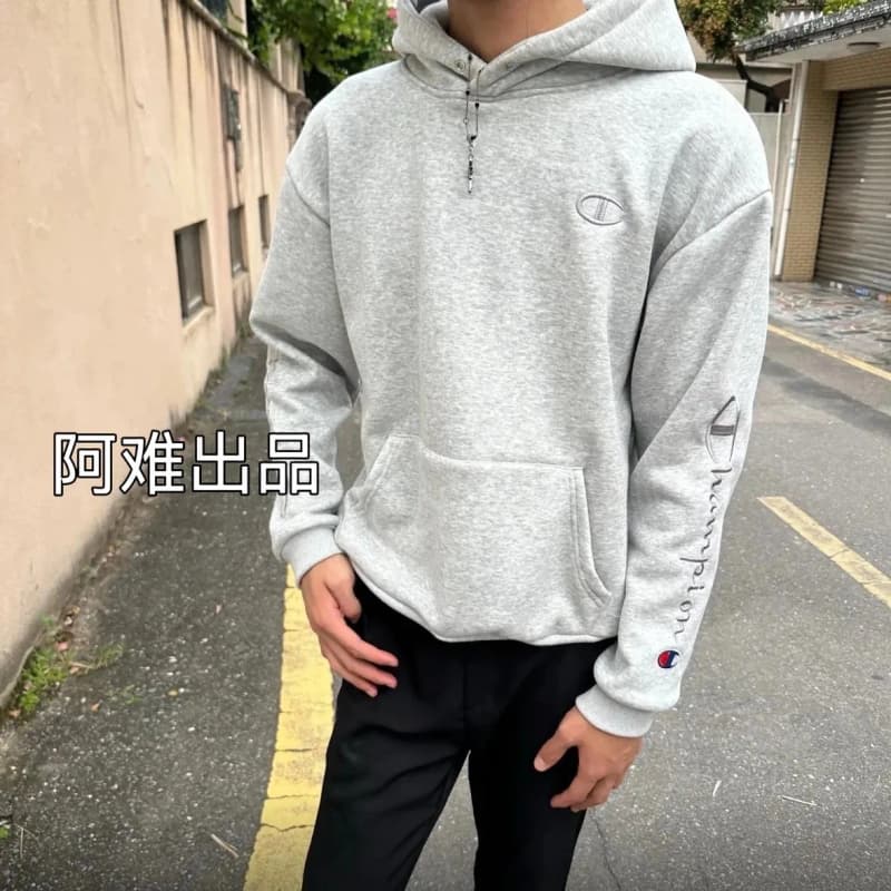 챔피온 기린팔 자수 로고 후드티 (클린핏) 상세 1