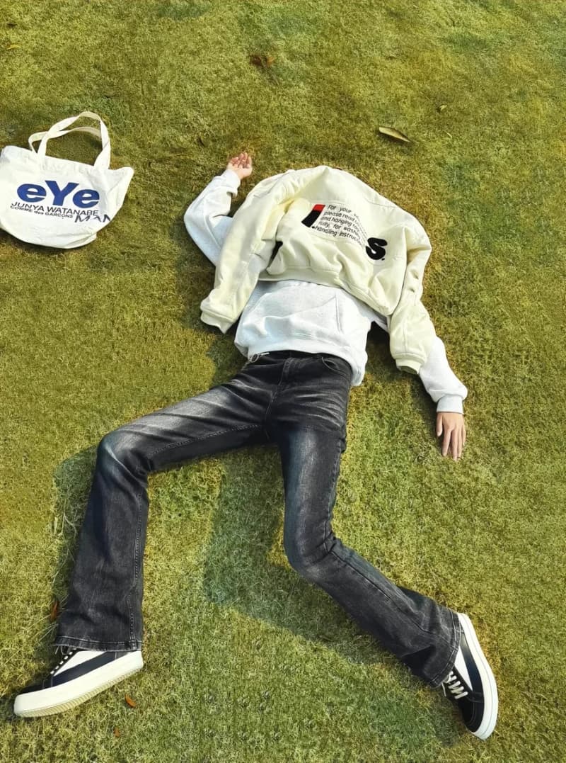 아난 517 블랙 대리석 워싱 데님 (부츠컷) 5