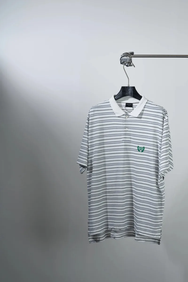 발렌시아가 BB 스트라이프 폴로 반팔 (밀 이삭 자수) 4
