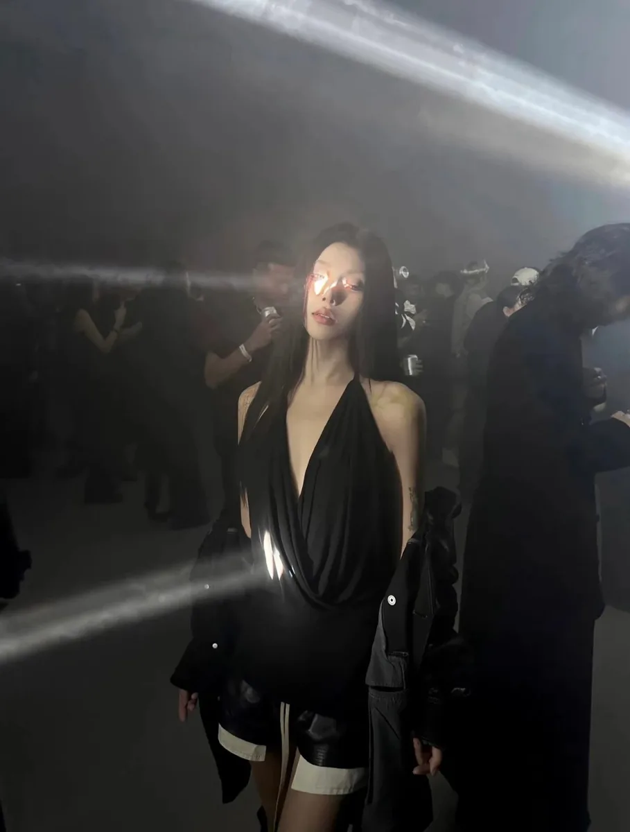 릭 오웬스 스타일 컬러블록 레이스업 삼부 숏팬츠 (램스킨) 13