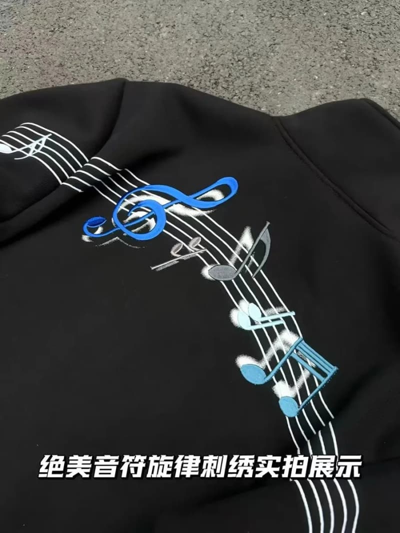 보세 음표 자수 스탠드칼라 자켓 (숏) 7