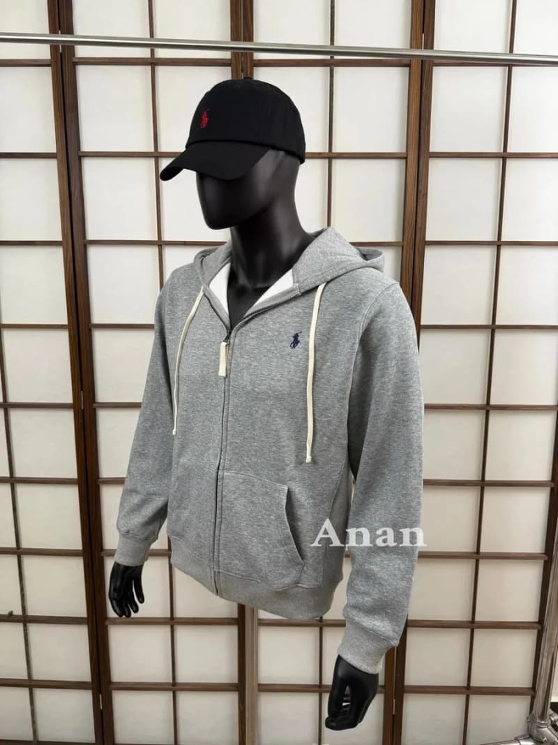 폴로 랄프로렌 스몰 포니 집업 후드 (멜란지 그레이) 상세 2