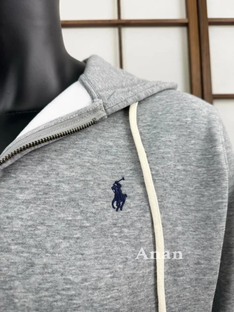 폴로 랄프로렌 스몰 포니 집업 후드 (멜란지 그레이) 3
