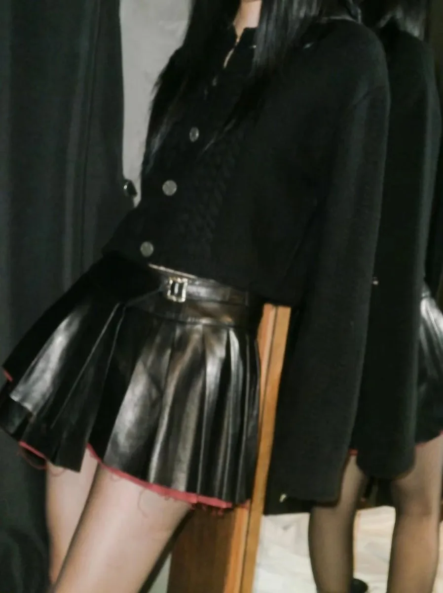 앙팡리쉬데프리메 스타일 캐시미어 메탈 크로스 디스트로이 버튼 가디건 17