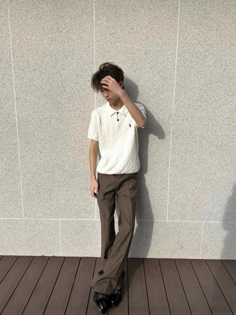 폴로 랄프로렌 케이블 니트 카라 폴로 티셔츠 (수입) 6