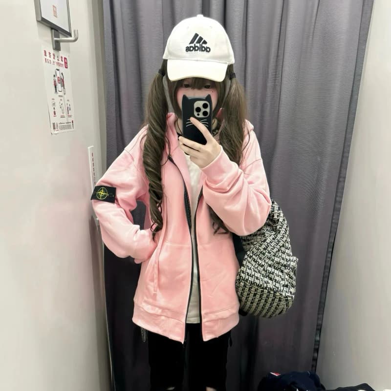 스톤아일랜드 자수 배지 후드 집업 (클린핏) 10