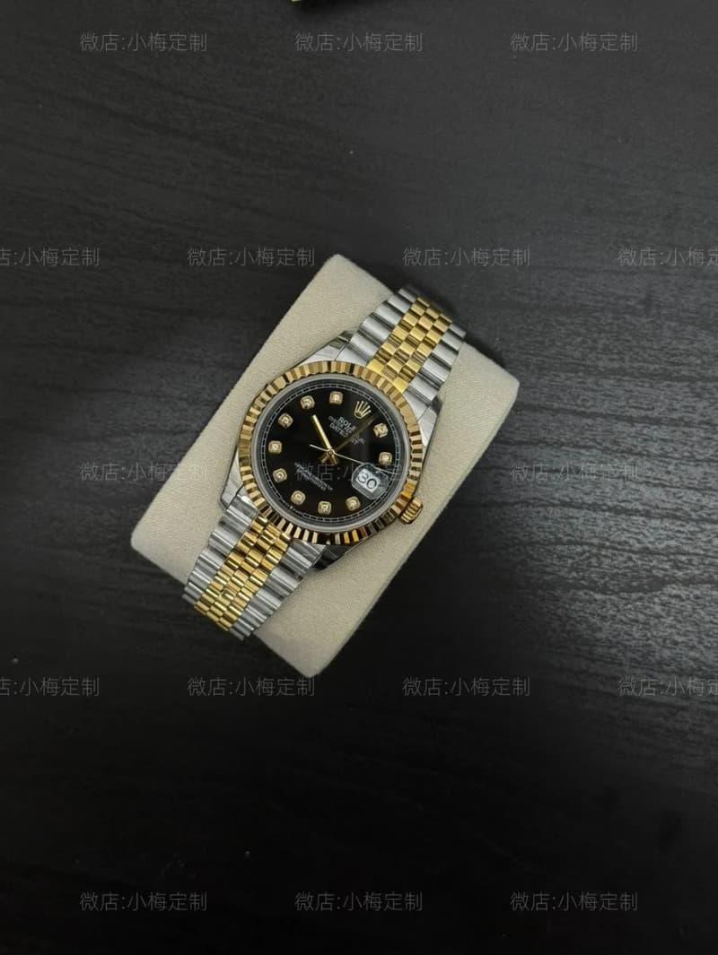 롤렉스 데이트저스트 36mm (블랙 다이얼, 투톤 골드) 8