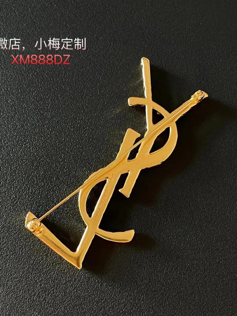 생로랑 YSL 로고 브로치 (마꽈배기) 3