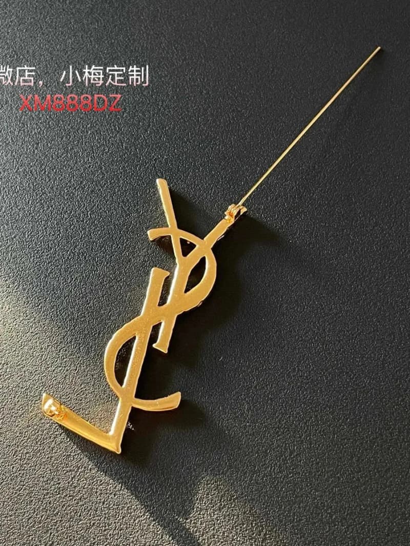 생로랑 YSL 로고 브로치 (마꽈배기) 8