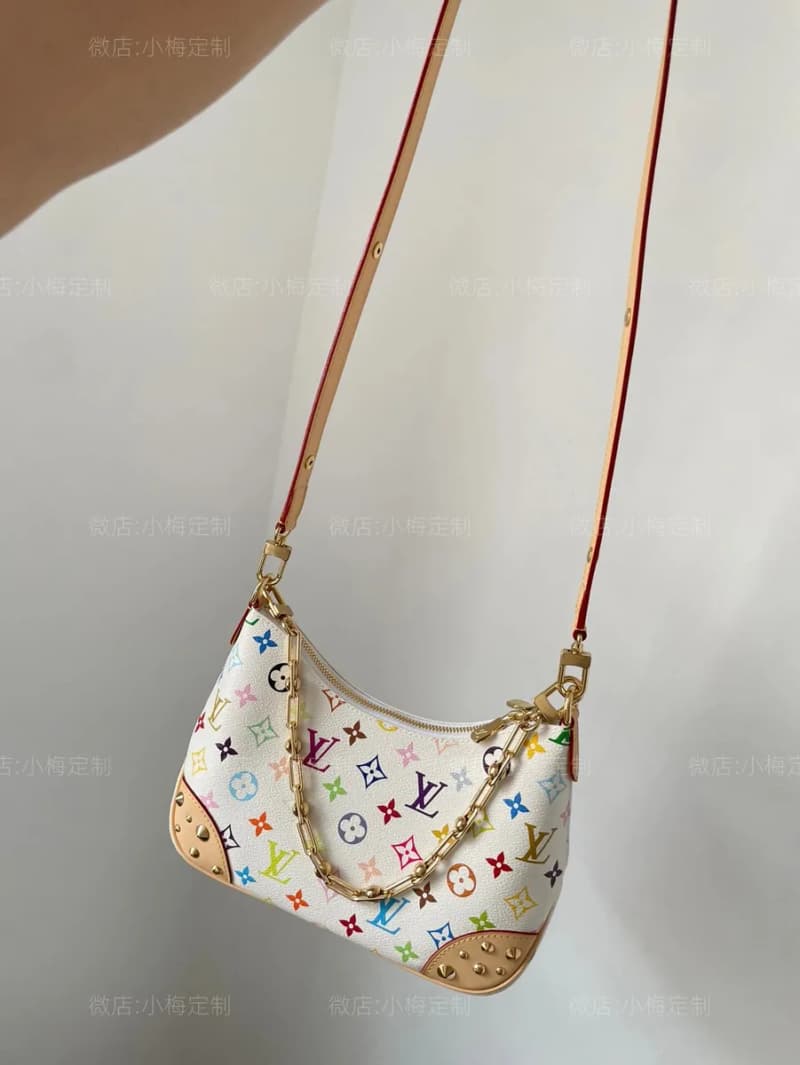 루이비통 x 부로뉴 백 (화이트 삼색 모노그램) 5