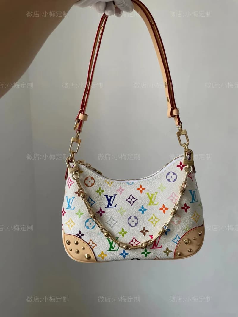루이비통 x 부로뉴 백 (화이트 삼색 모노그램) 8