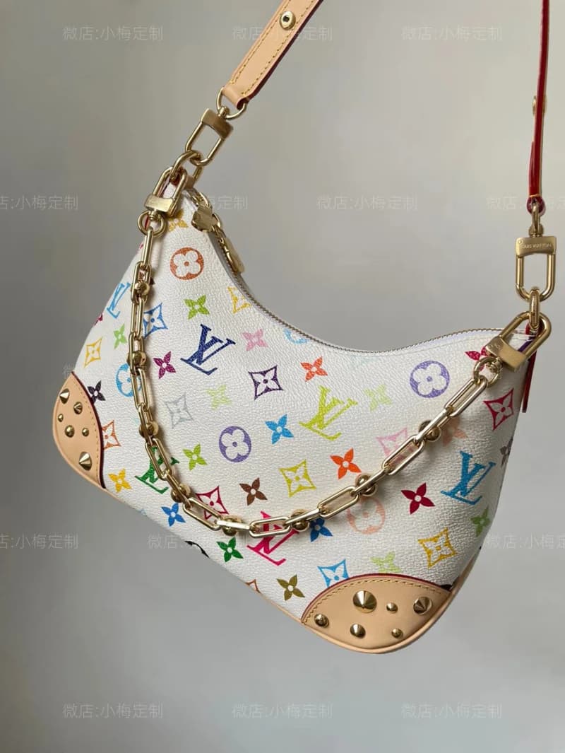 루이비통 x 부로뉴 백 (화이트 삼색 모노그램) 9