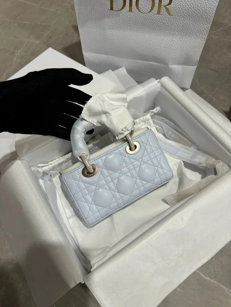 디올 레이디 디올 조이 호리즌탈 미니백 (글래시어 블루) 상세 1