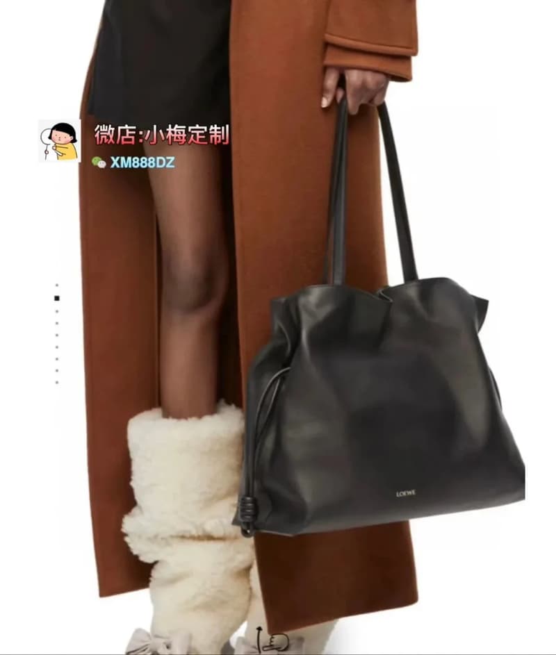 로에베 플라멩코 라지 드로스트링 토트백 (나파 카프스킨) 3