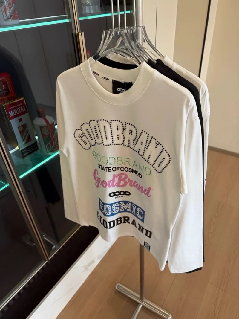 굿브랜드 멀티컬러 레터링 긴팔 티셔츠 3