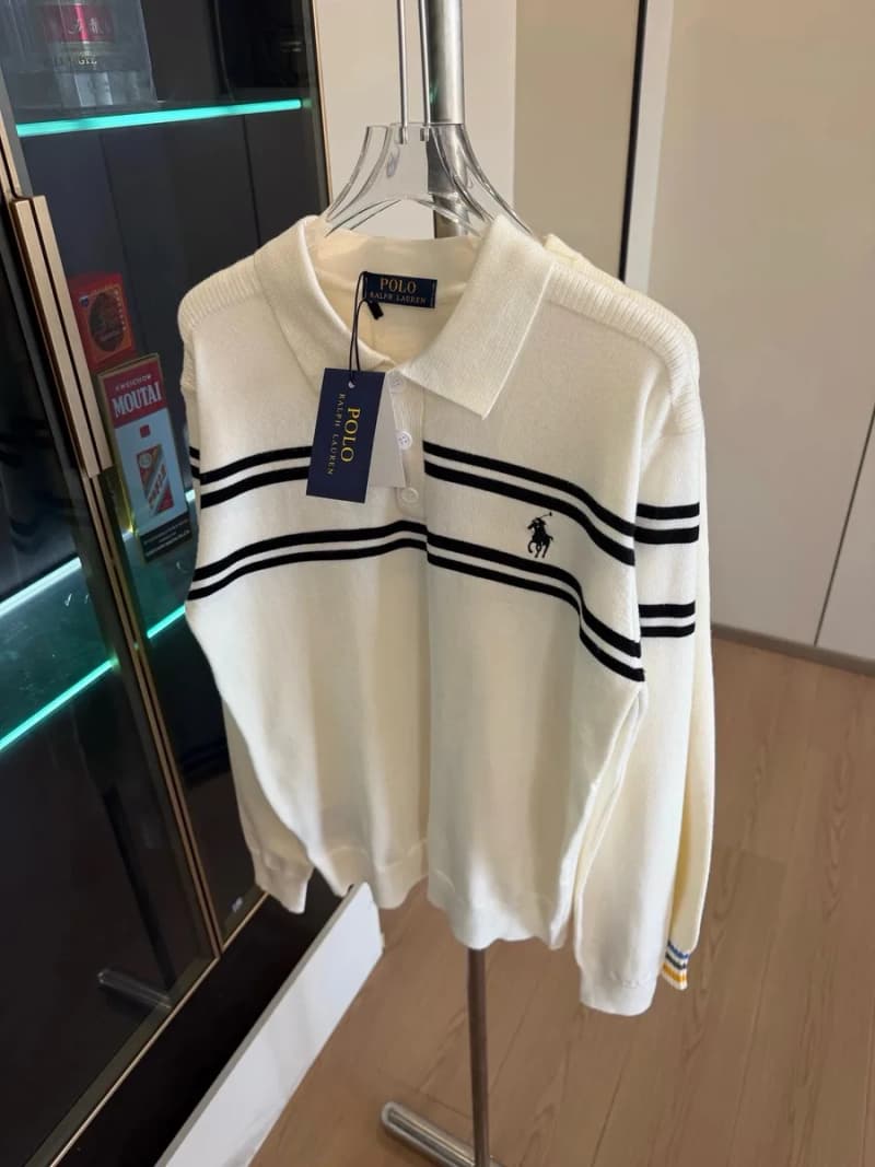 폴로 랄프로렌 포니 자수 버튼 카라 폴로 니트 6