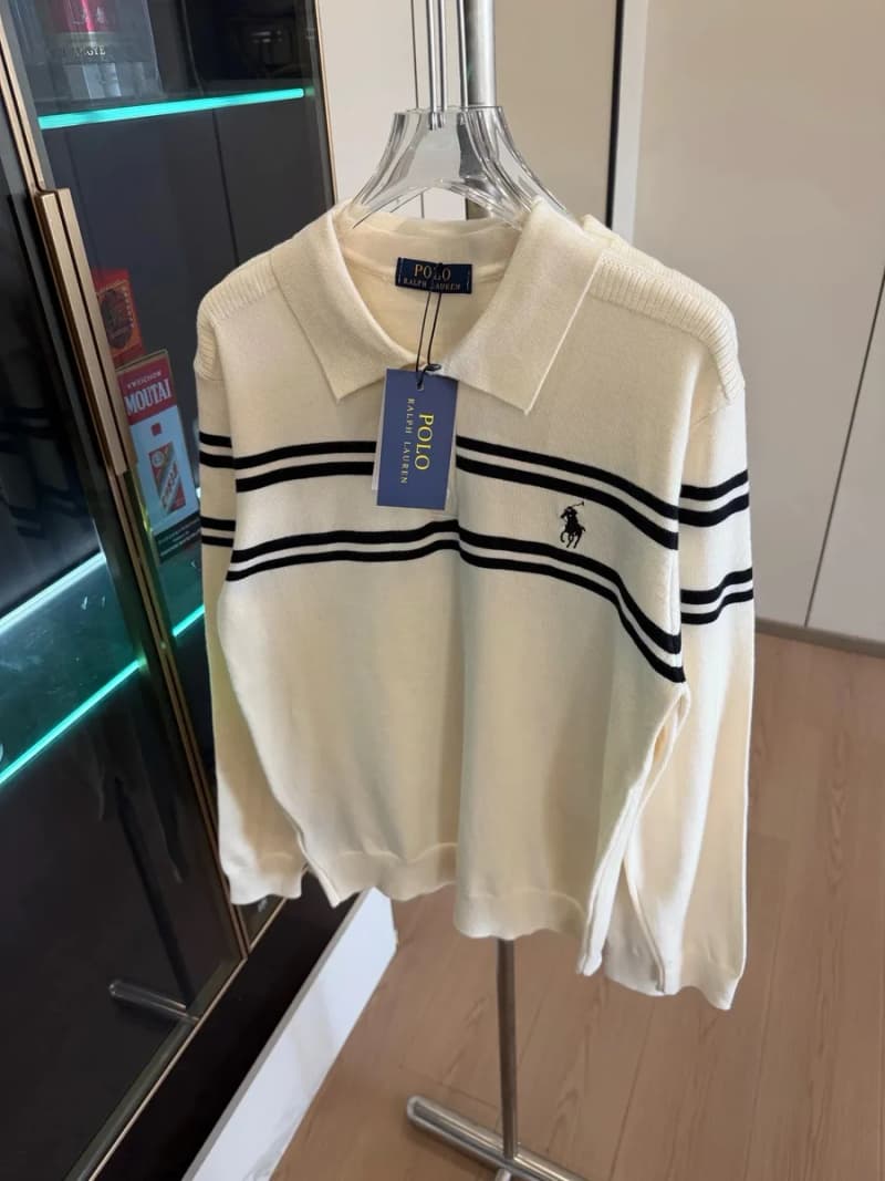 폴로 랄프로렌 포니 자수 버튼 카라 폴로 니트 5