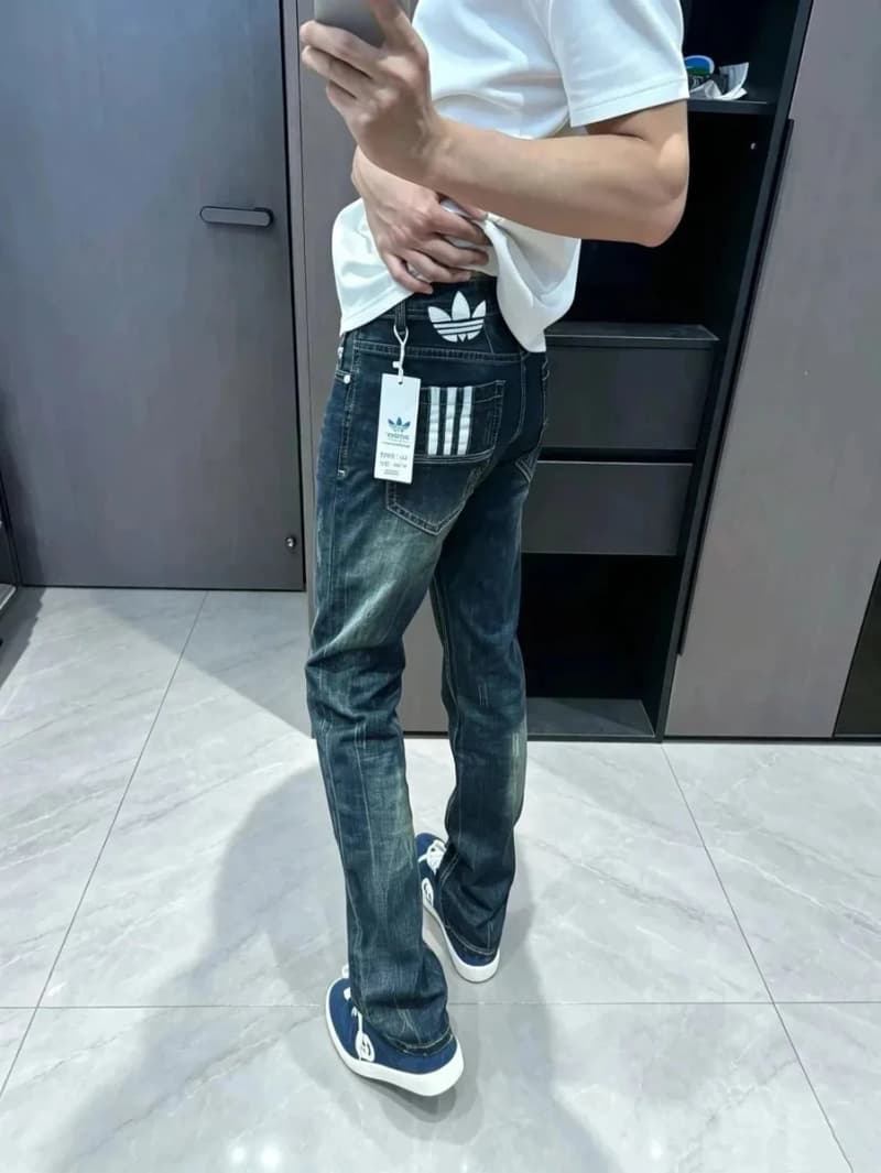 아디다스 클로버 자수 청바지 (빈티지 워싱) 3