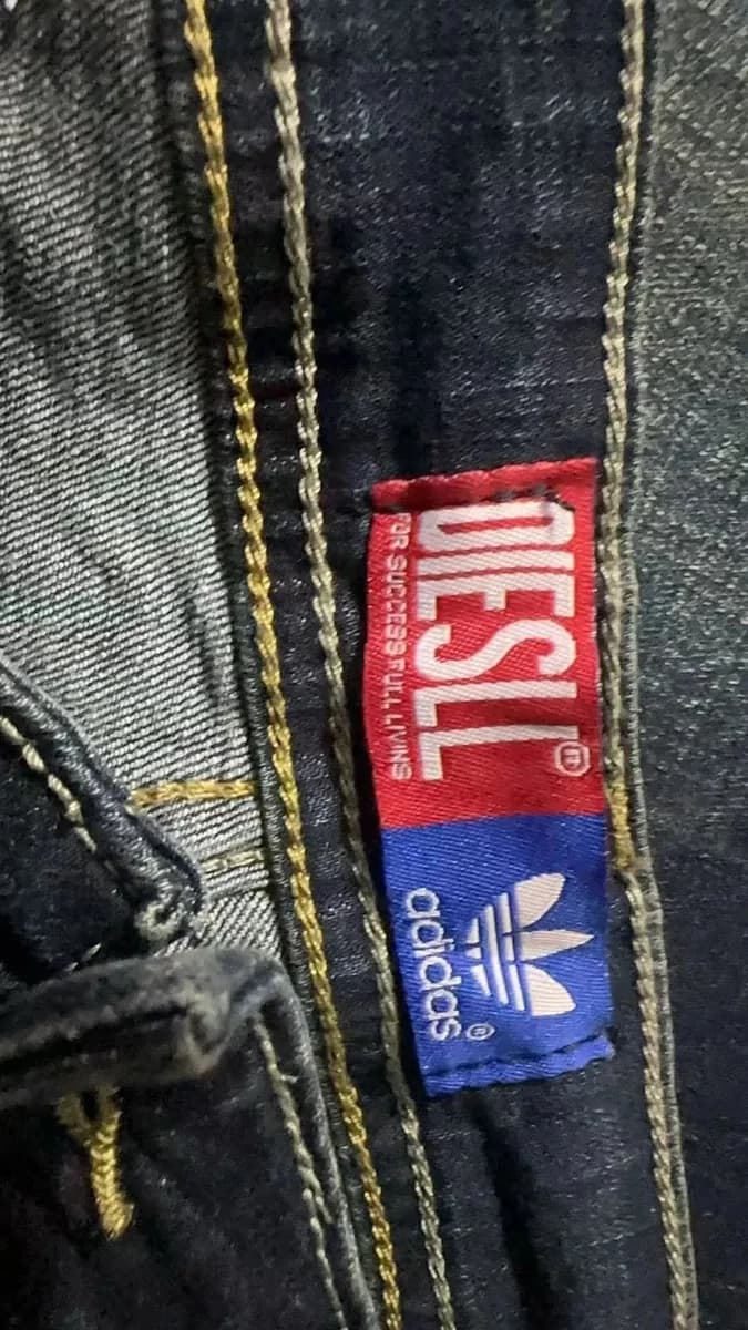 아디다스 클로버 자수 청바지 (빈티지 워싱) 4