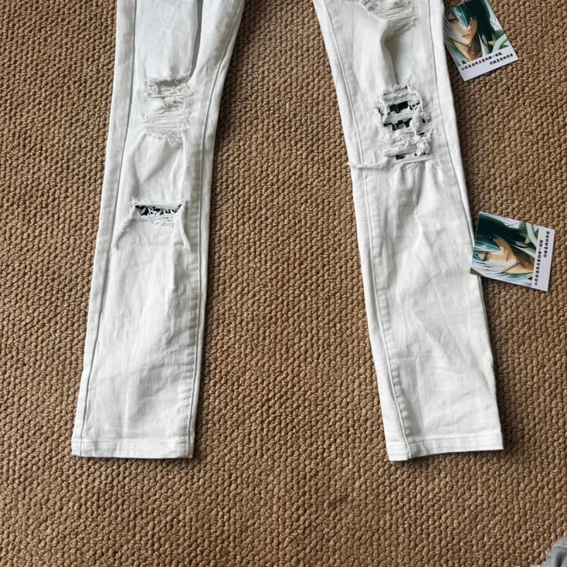 아미리 체커보드 스티치 스키니진 (슬림 하이스트리트) 5