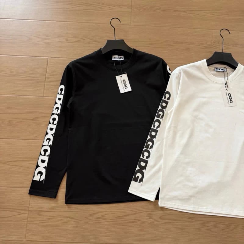 꼼데가르송 CDG 슬리브 레터링 롱슬리브 티셔츠 상세 2