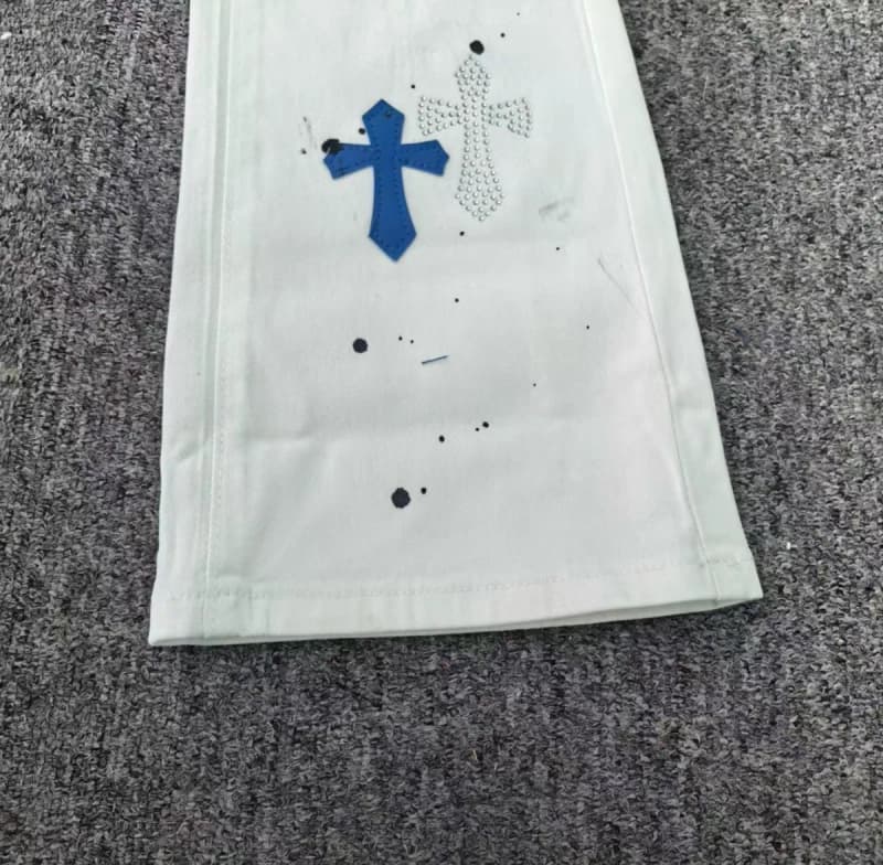 아미리 크롬하츠 콜라보 데님 (부츠컷, 크로스 페인팅) 9
