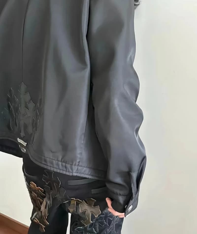 크롬하츠 카모플라주 크로스 패치 진 (블랙) 상세 2