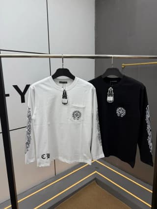 크롬하츠 크로스 유니콘 암 롱슬리브 티셔츠