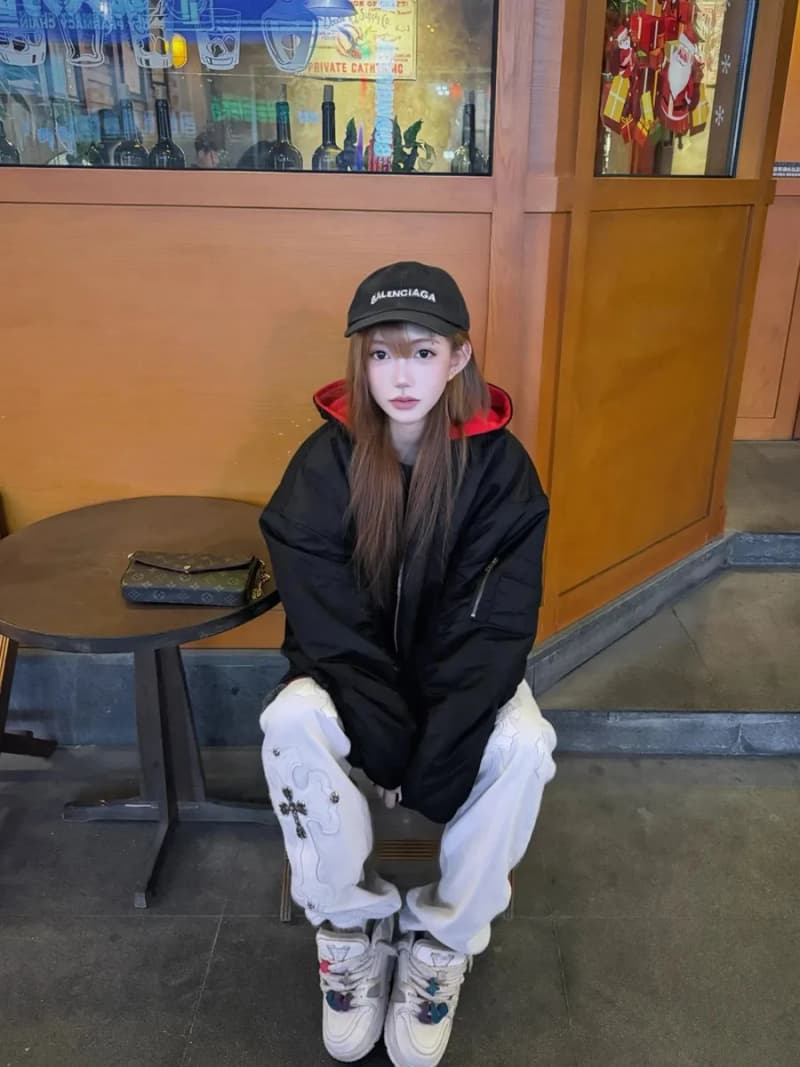 크롬하츠 플레임 화이트 불 킹 501 데님 팬츠 (크로스 패치) 9