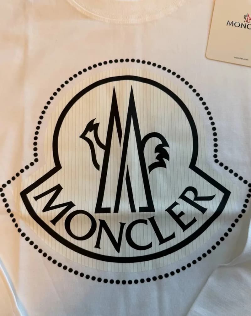 몽클레르 로고 자수 긴팔 티셔츠 (퓨어 코튼) 9