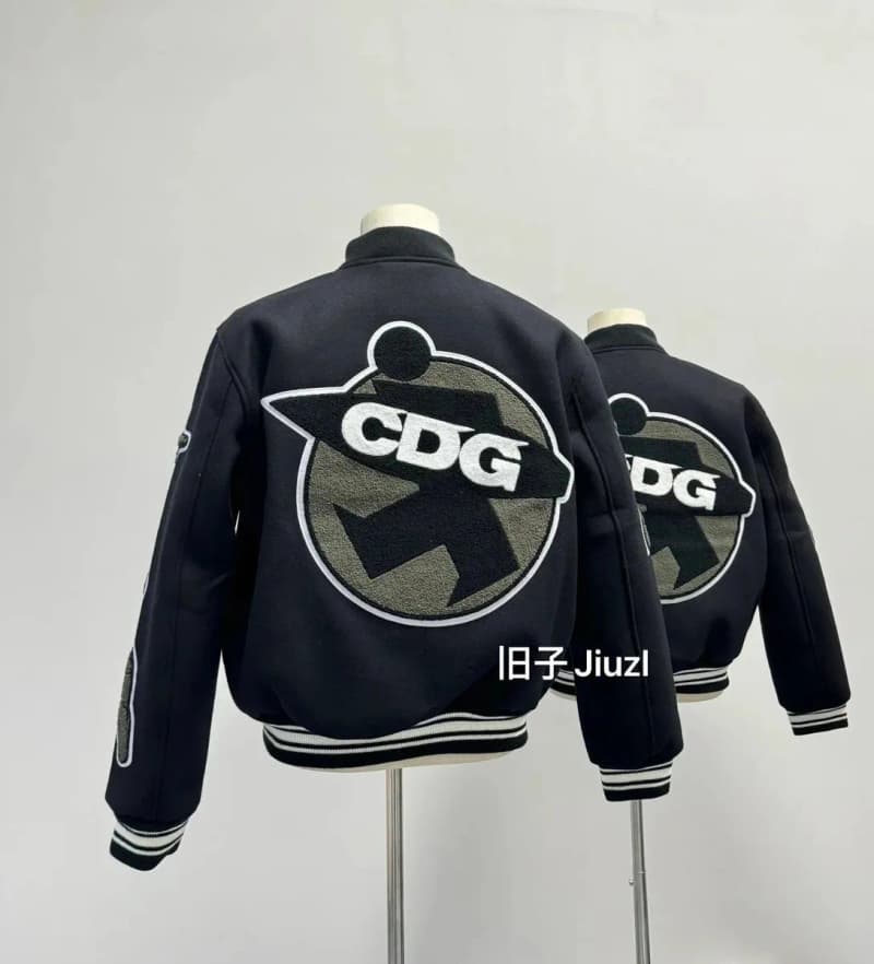 꼼데가르송 CDG x 스투시 40주년 콜라보 야구점퍼 (울) 상세 1