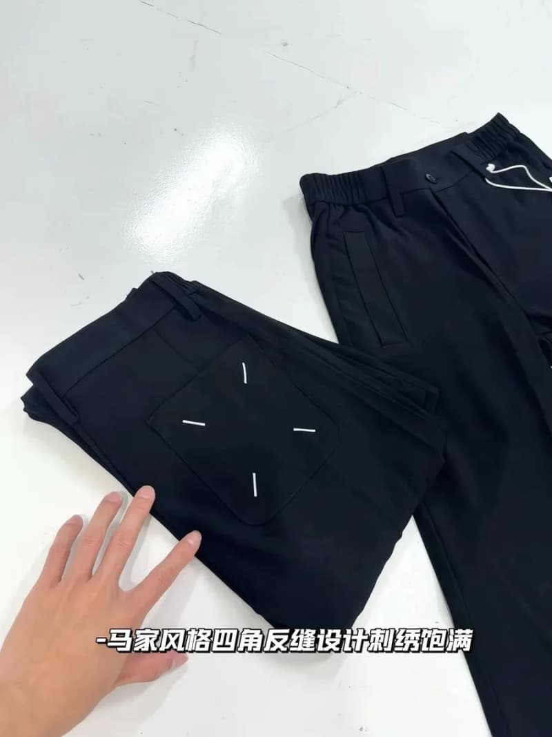 메종마르지엘라 스타일 TR 혼방 부츠컷 슬랙스 (블랙) 7