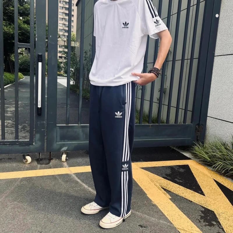 아디다스 삼선 자수 스트레이트 트랙 팬츠 7