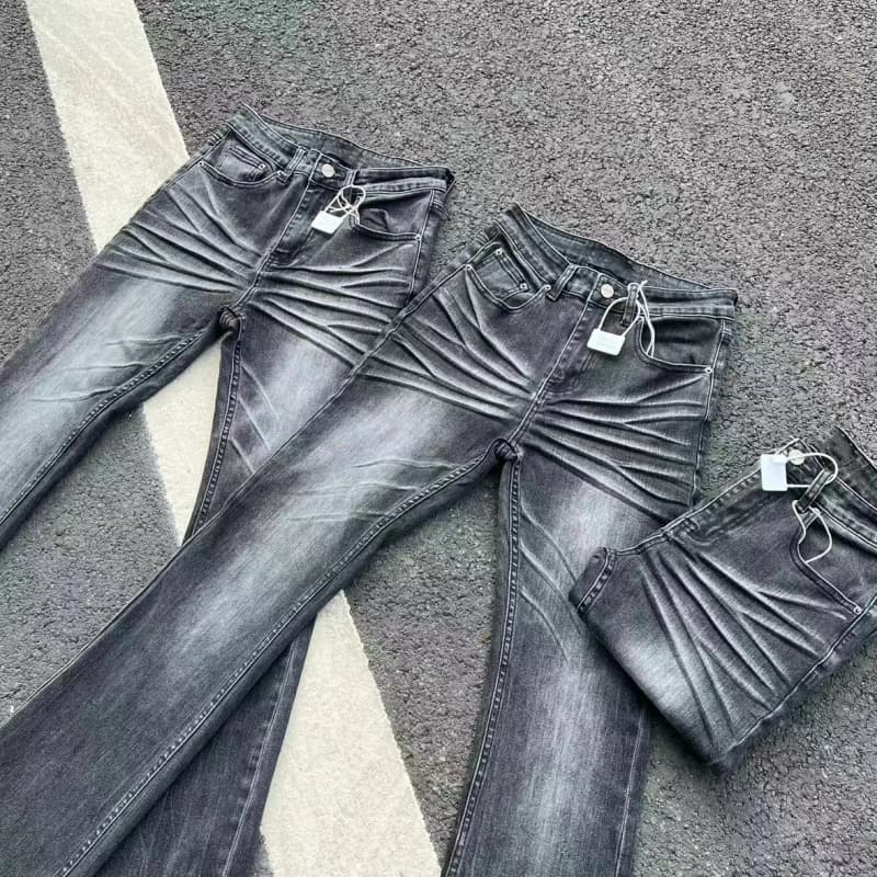 캣워스커 블랙그레이 데님 부츠컷 팬츠 3.0 업그레이드 상세 2