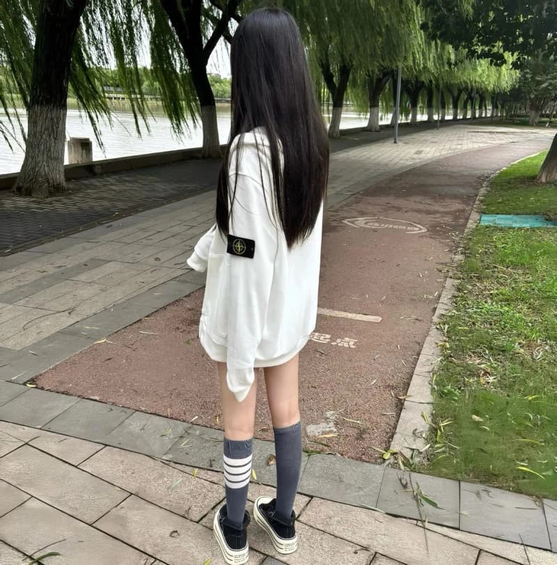 스톤아일랜드 자수 소매 배지 후드 집업 4