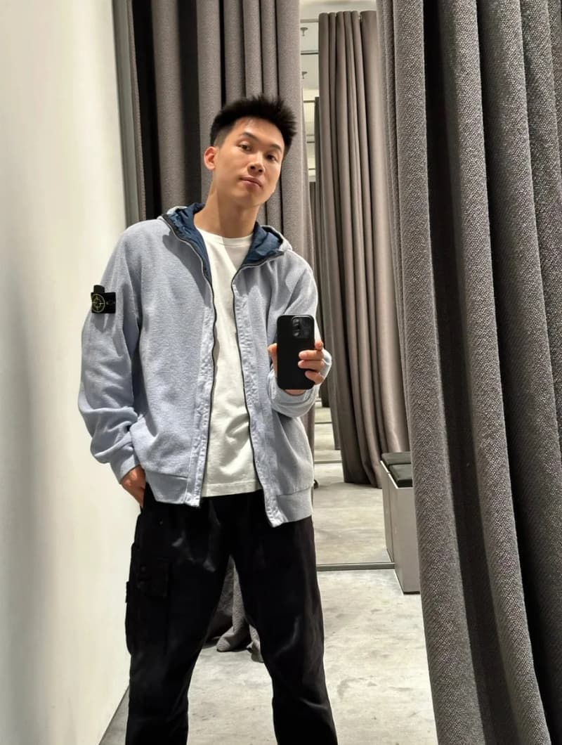 스톤아일랜드 더블페이스 나일론 & 니트 후드 자켓 3