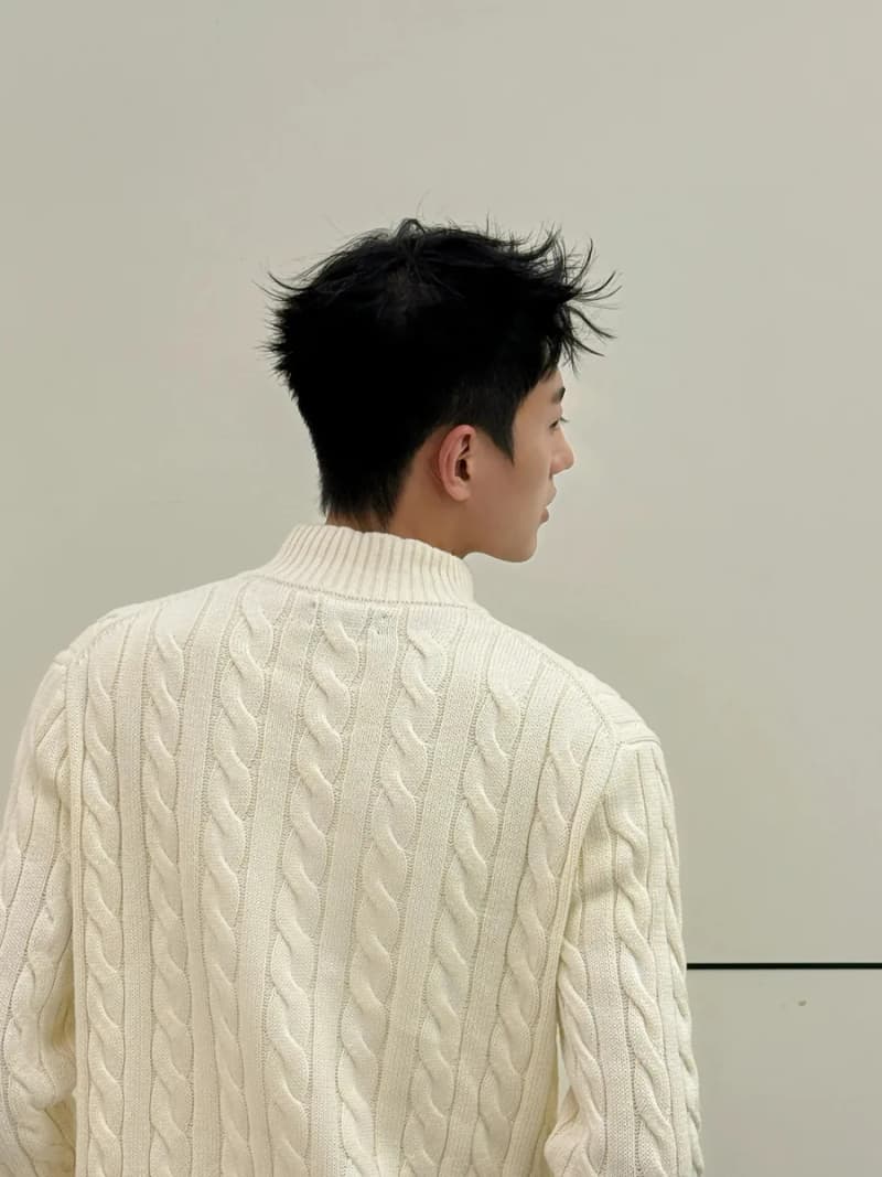 폴로 랄프로렌 케이블 니트 하프집업 스웨터 (오트밀) 3